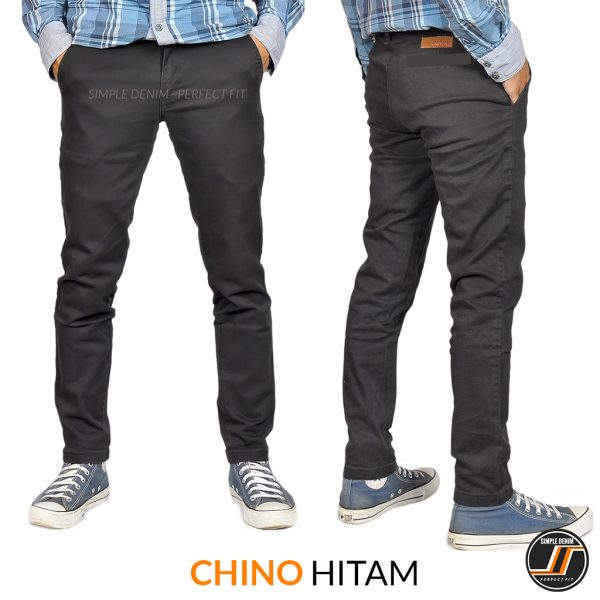 1 CHINO HITAM Celana Chino Hitam